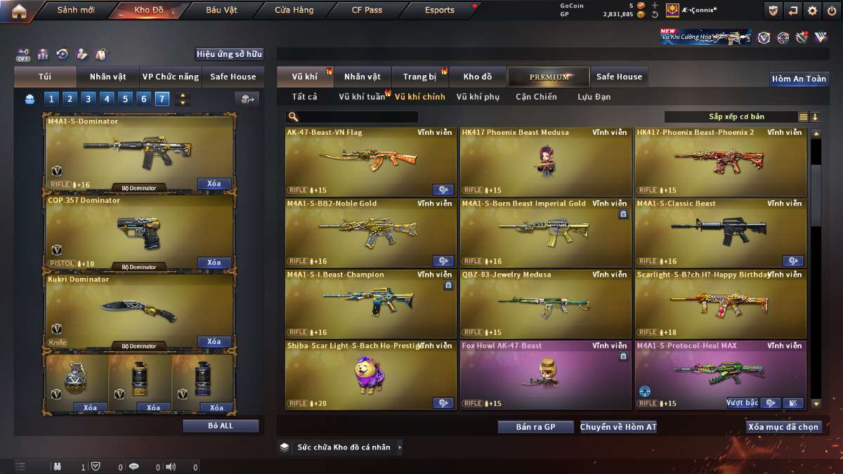 shop acc cf uy tin gia re